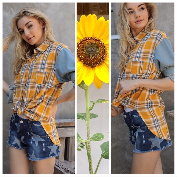Rebel Flannel & Yellow Plaid Oversized Shirt - Picture 7 of 8